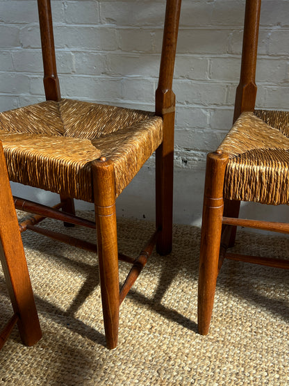 SET OF SIX RUSH DINING CHAIRS