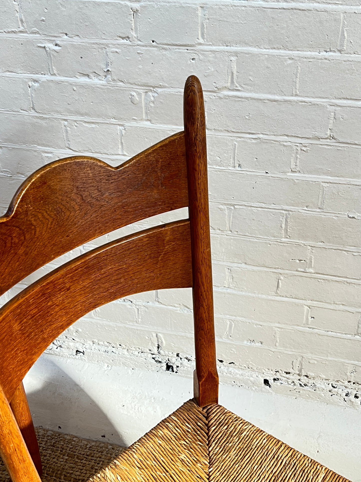 SET OF SIX RUSH DINING CHAIRS