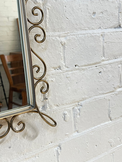 BRASS SPIRAL MIRROR
