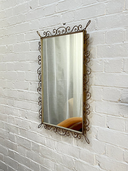 BRASS SPIRAL MIRROR