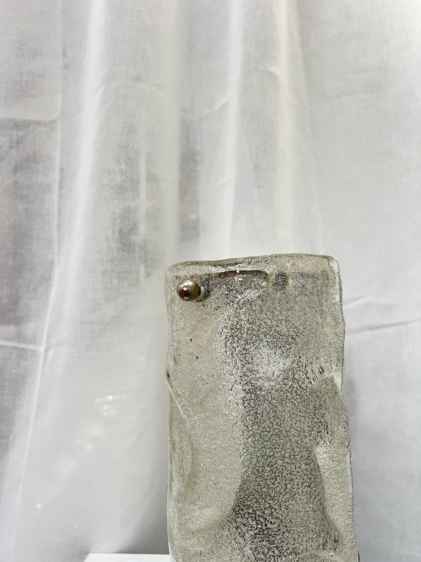 70S GLASS GERMAN WALL LIGHT