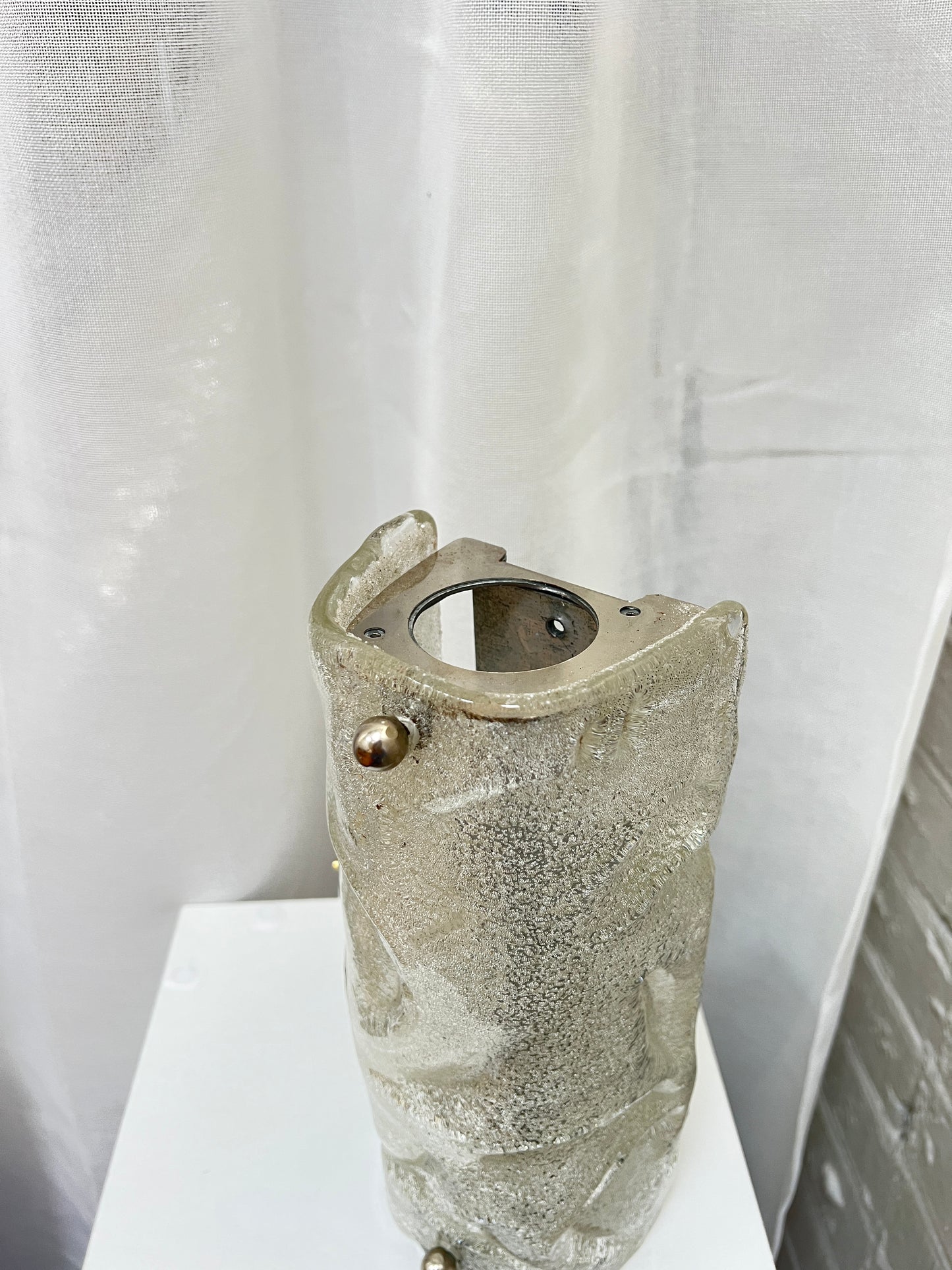 70S GLASS GERMAN WALL LIGHT