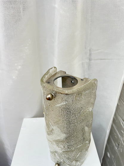 70S GLASS GERMAN WALL LIGHT