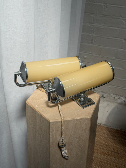 ART DECO YELLOW WALL LIGHTS