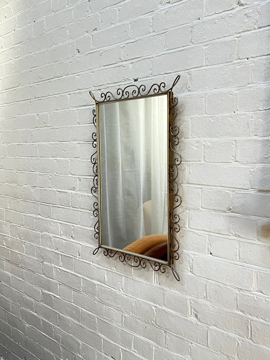 BRASS SPIRAL MIRROR