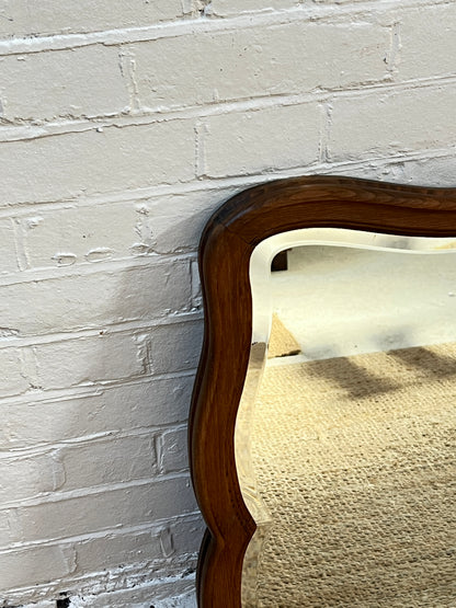 WAVY WOODEN MIRROR