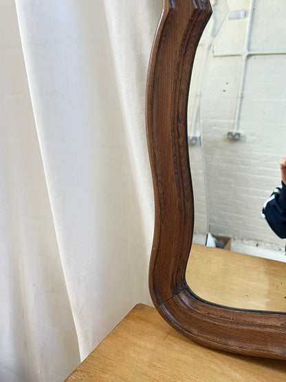 WAVY WOODEN MIRROR