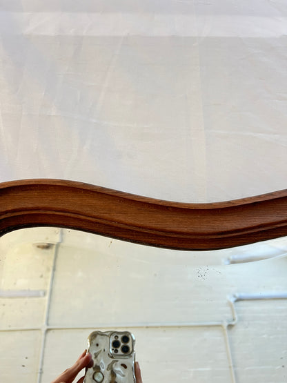 WAVY WOODEN MIRROR