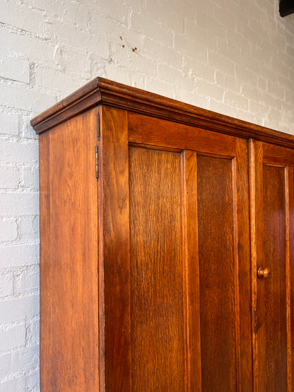 LARGE ENGLISH ANTIQUE TALL CUPBOARD