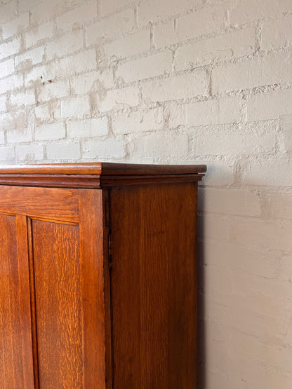 LARGE ENGLISH ANTIQUE TALL CUPBOARD