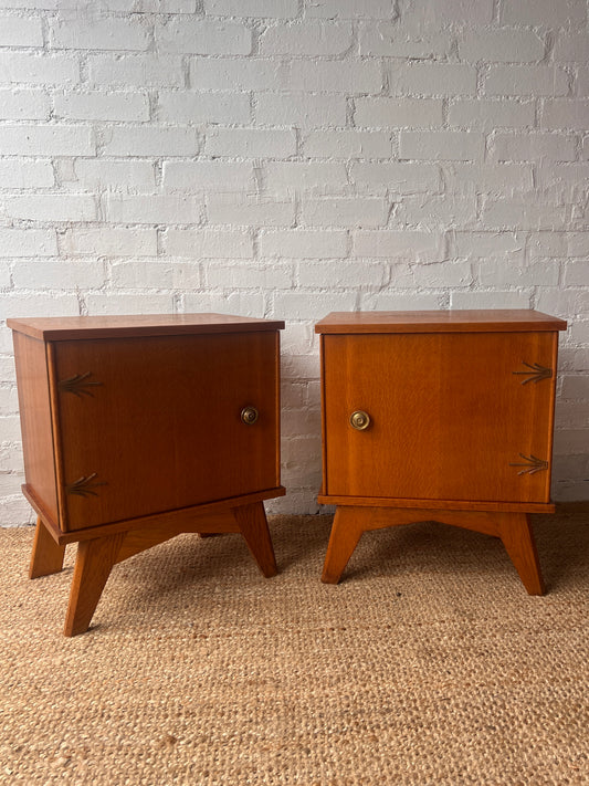 LEAF MOTIF BEDSIDE TABLES
