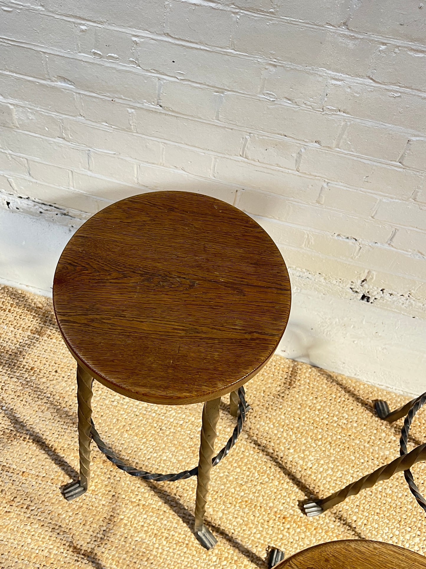 WROUGHT IRON BAR STOOLS