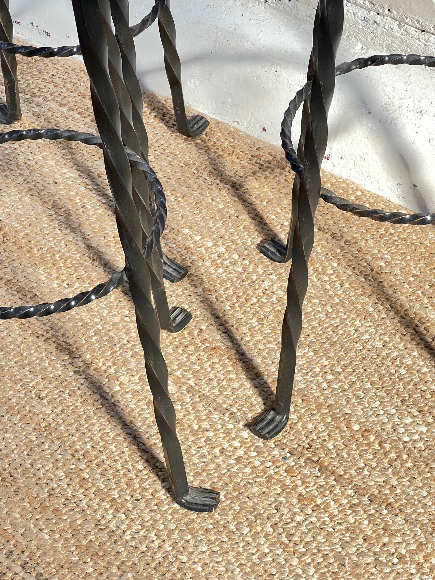 WROUGHT IRON BAR STOOLS
