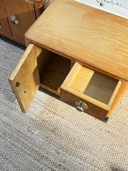 ART DECO MAPLE BEDSIDES