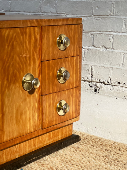 ART DECO MAPLE BEDSIDES