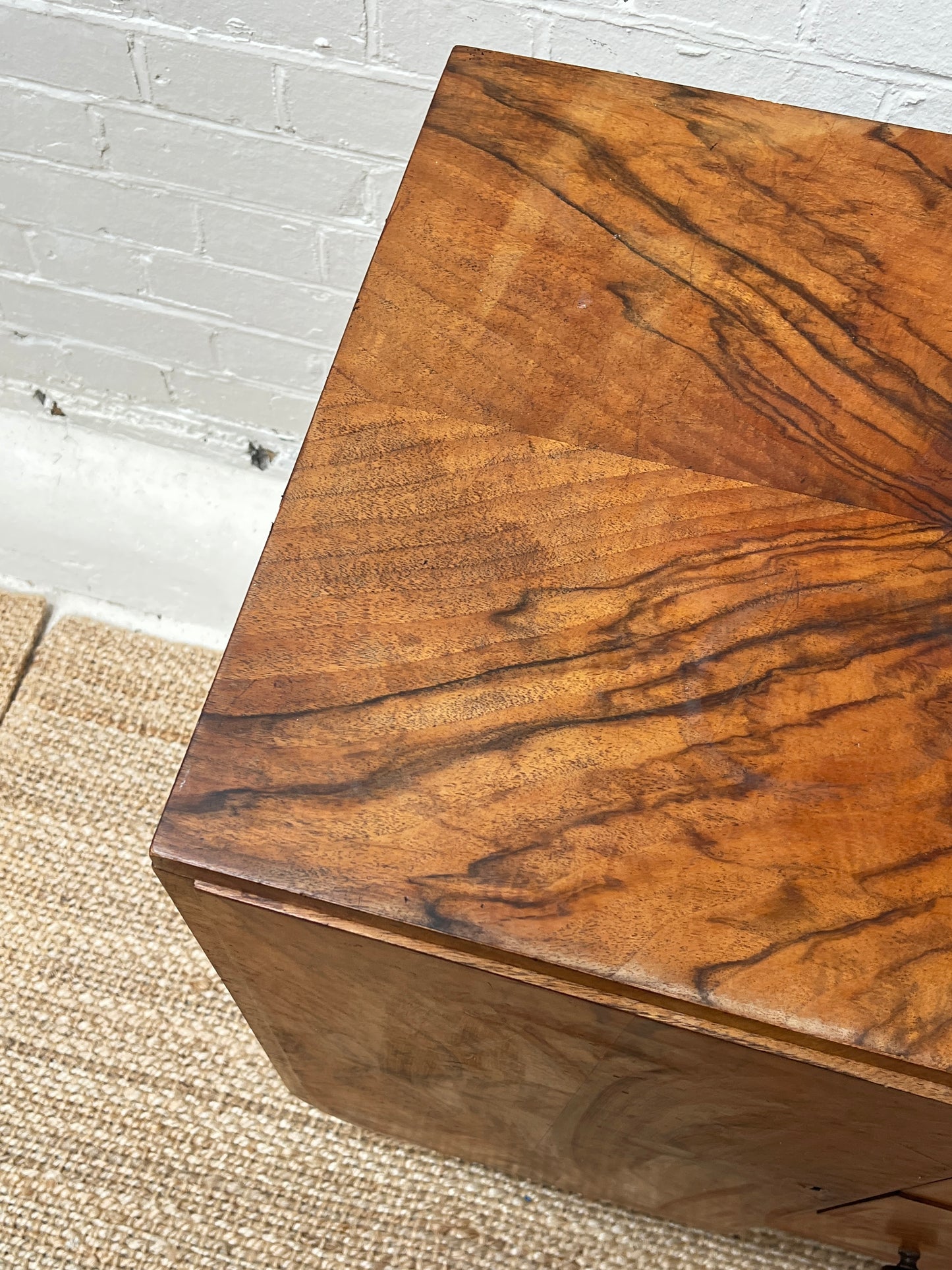 WALNUT VENEER ART DECO SIDEBOARD