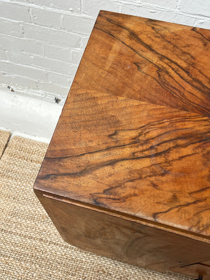 WALNUT VENEER ART DECO SIDEBOARD