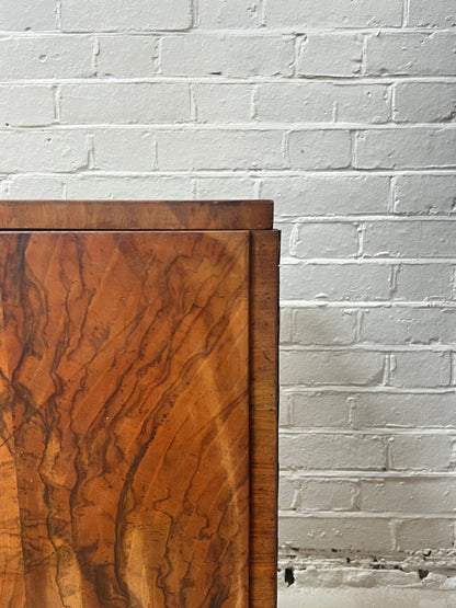WALNUT VENEER ART DECO SIDEBOARD