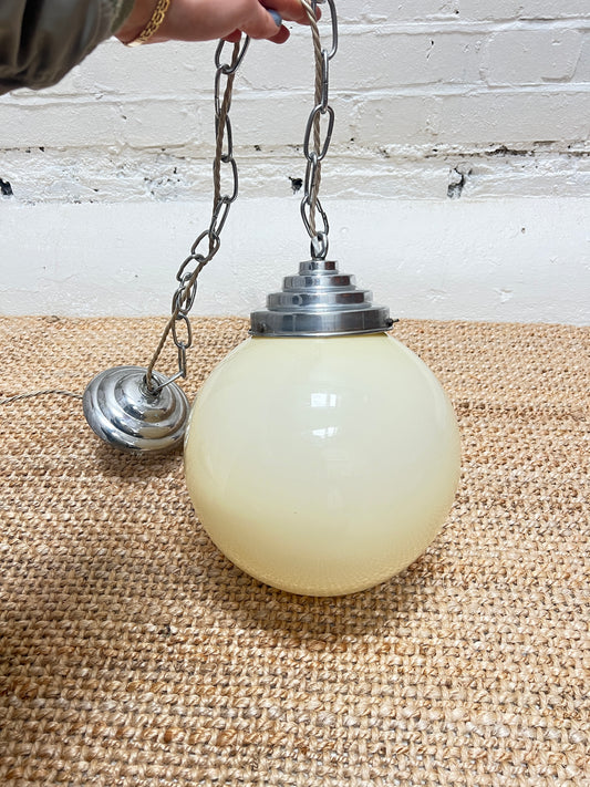 ART DECO GLOBE CEILING PENDANT