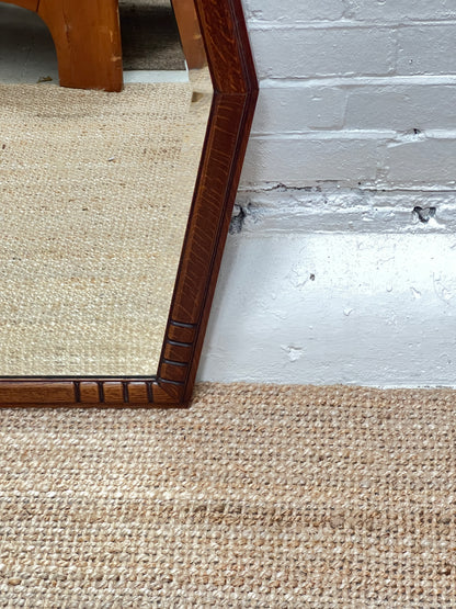 HEXAGON WOODEN MIRROR