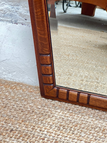 HEXAGON WOODEN MIRROR
