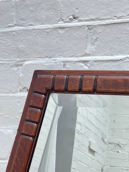 HEXAGON WOODEN MIRROR