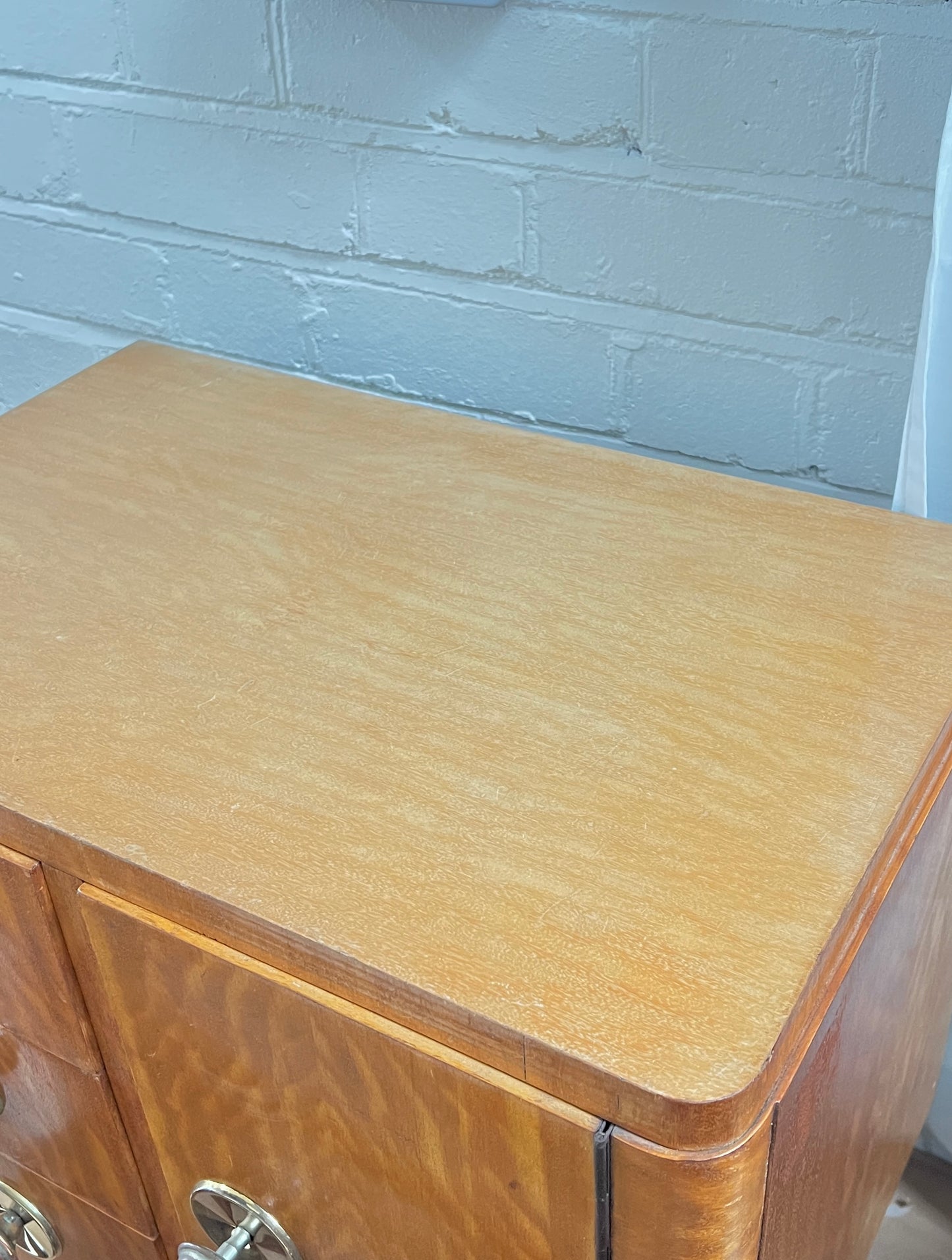 ART DECO MAPLE BEDSIDES