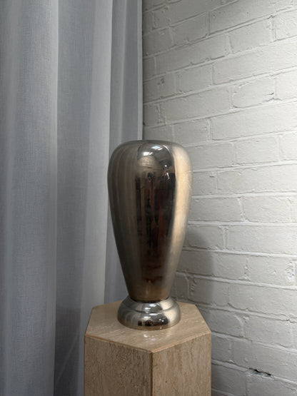 FRENCH TALL SILVER VASE