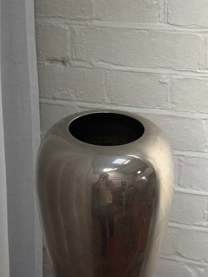 FRENCH TALL SILVER VASE