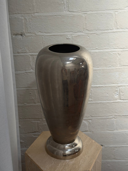 FRENCH TALL SILVER VASE