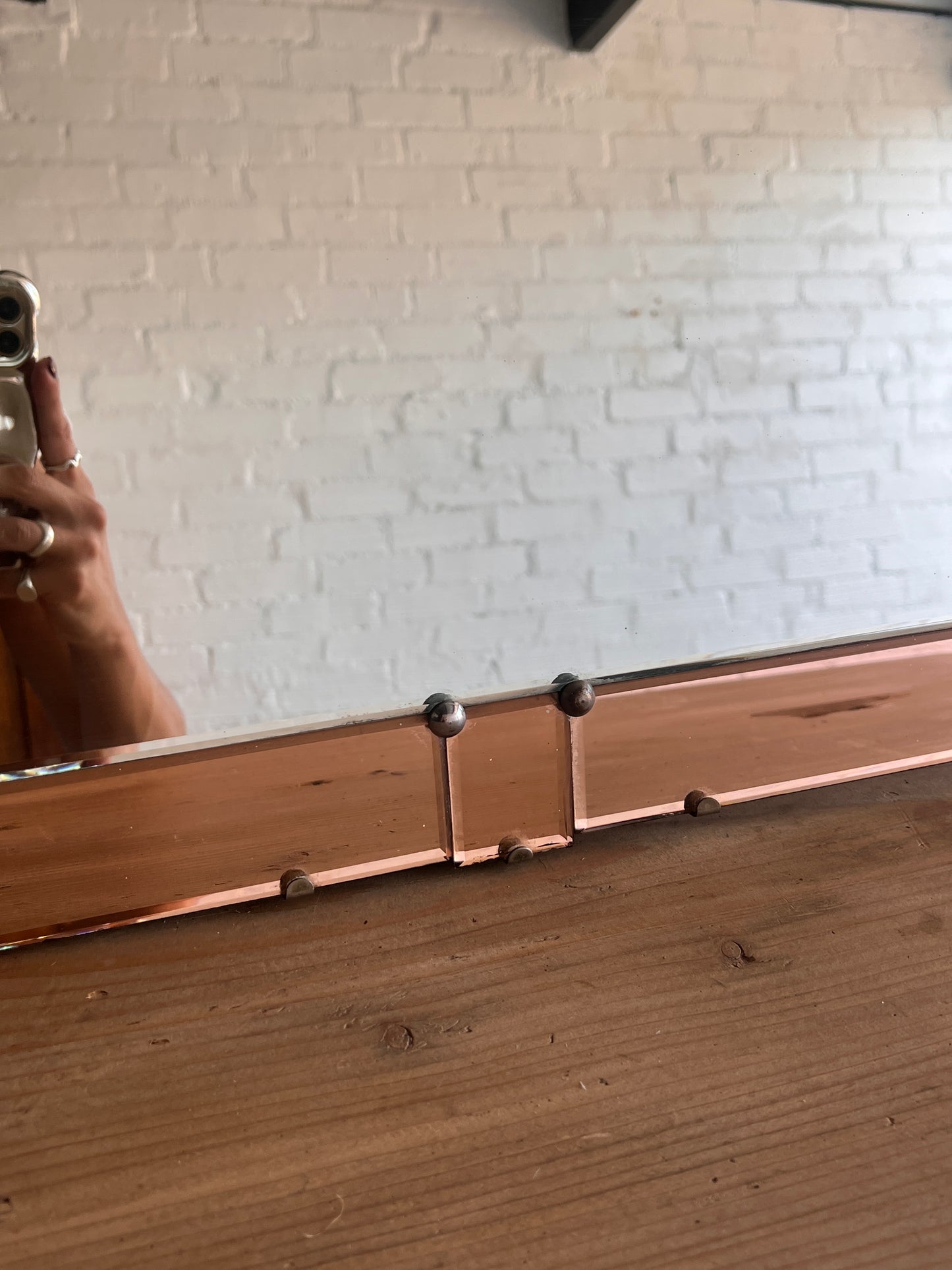 ART DECO WIGGLE SHELL MIRROR