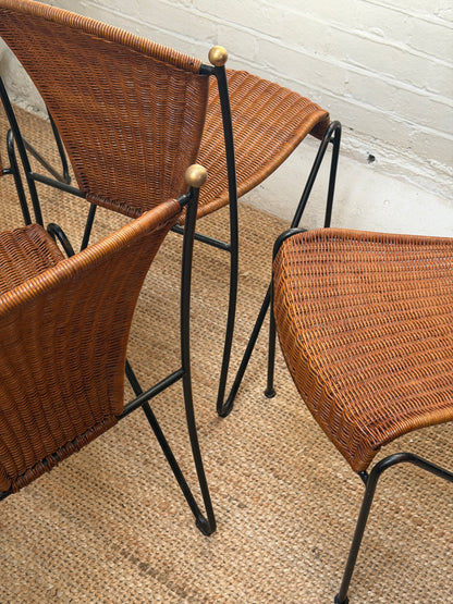 FREDERIC WEINBERG STACKING DINING CHAIRS