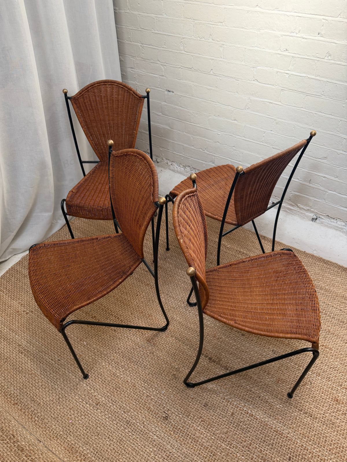 FREDERIC WEINBERG STACKING DINING CHAIRS