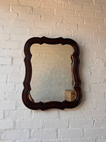 WOODEN ZIG ZAG MIRROR
