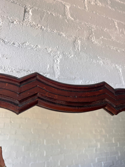 WOODEN ZIG ZAG MIRROR