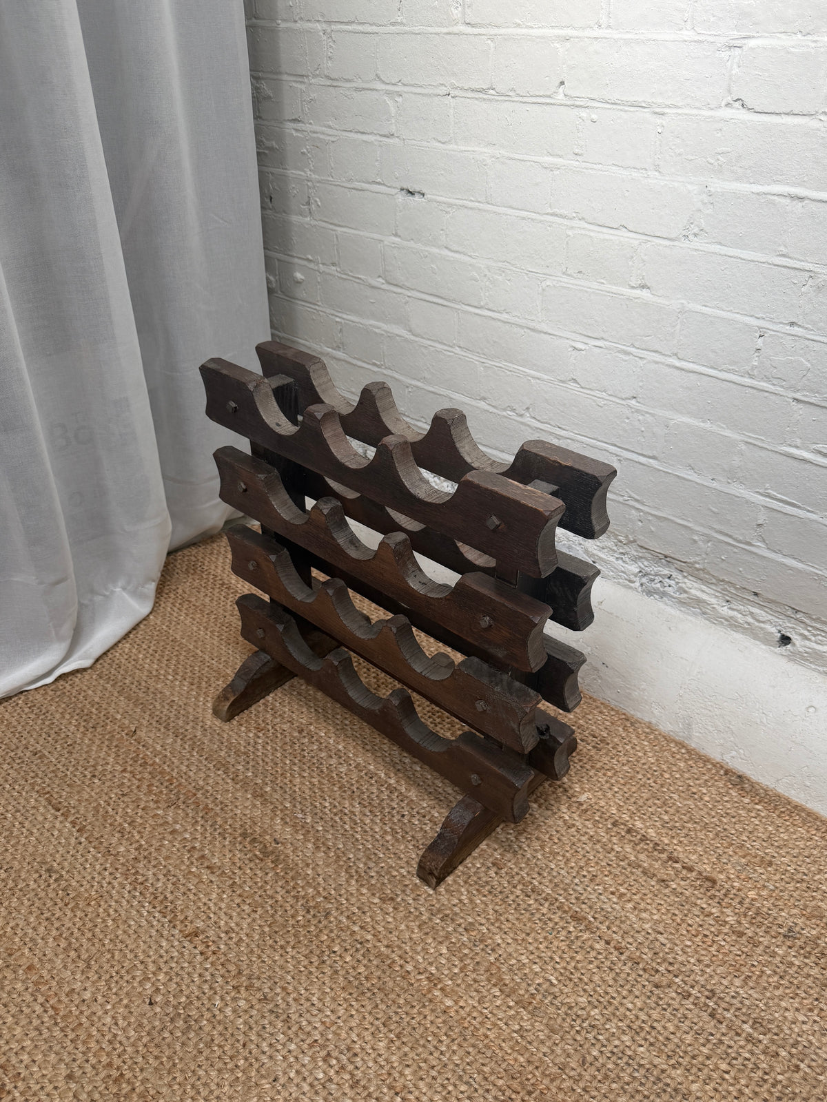 FRENCH CARVED BOTTLE RACK