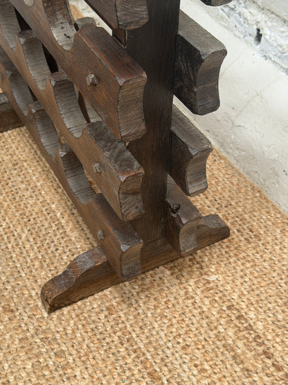 FRENCH CARVED BOTTLE RACK
