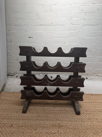 FRENCH CARVED BOTTLE RACK