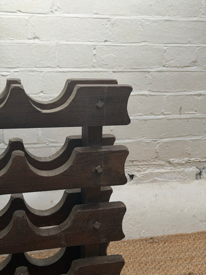 FRENCH CARVED BOTTLE RACK