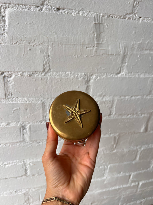 BRASS STARFISH TRINKET TIN