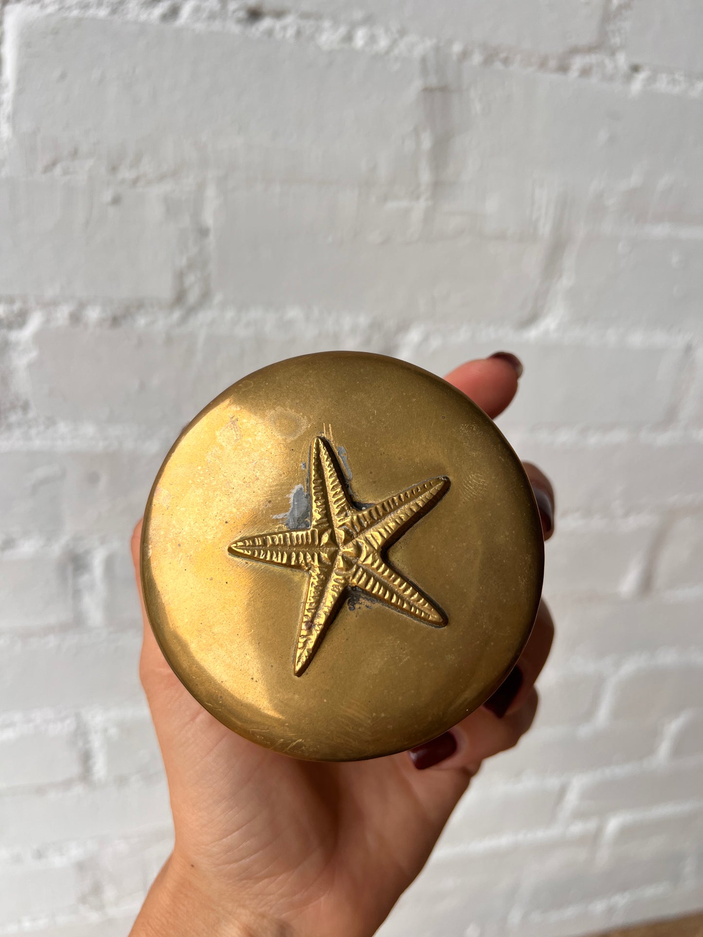 BRASS STARFISH TRINKET BOX