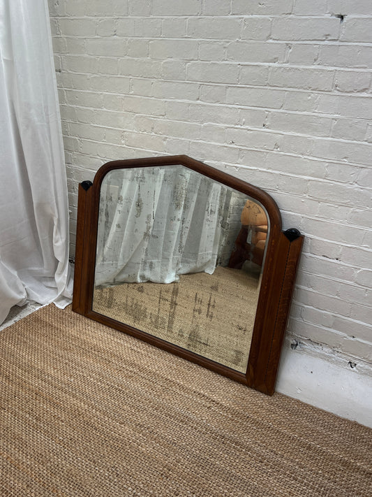 LARGE ART DECO MANTLE MIRROR