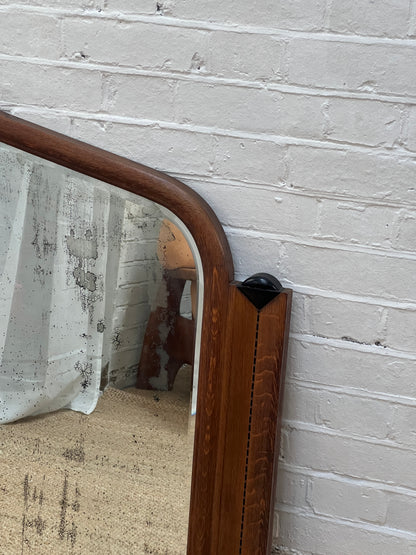 LARGE ART DECO MANTLE MIRROR