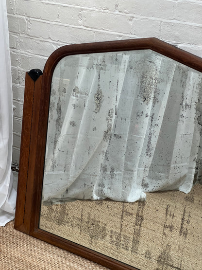 LARGE ART DECO MANTLE MIRROR