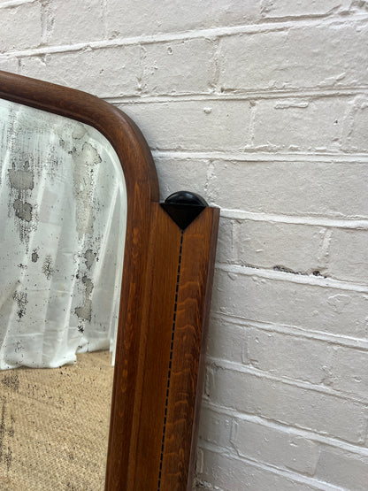 LARGE ART DECO MANTLE MIRROR