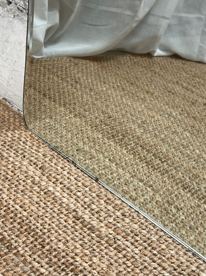 FRAMELESS OVER MANTLE MIRROR - WAVY