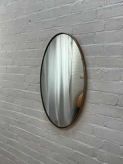 BRASS OVAL MIRROR