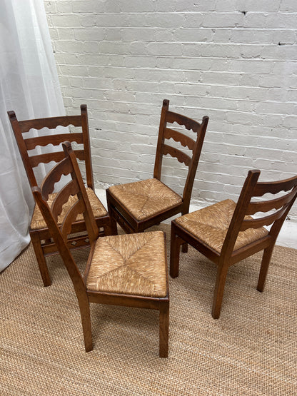 SET OF FOUR RUSH DINING CHAIRS