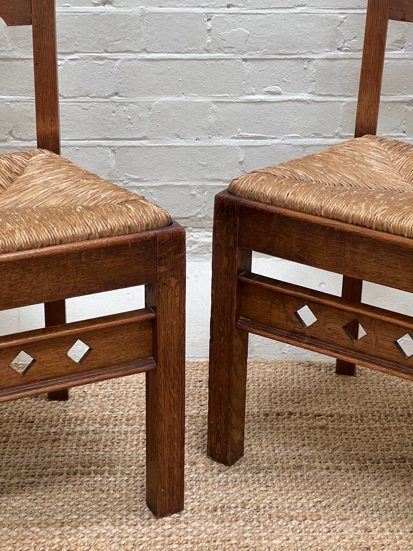SET OF FOUR RUSH DINING CHAIRS