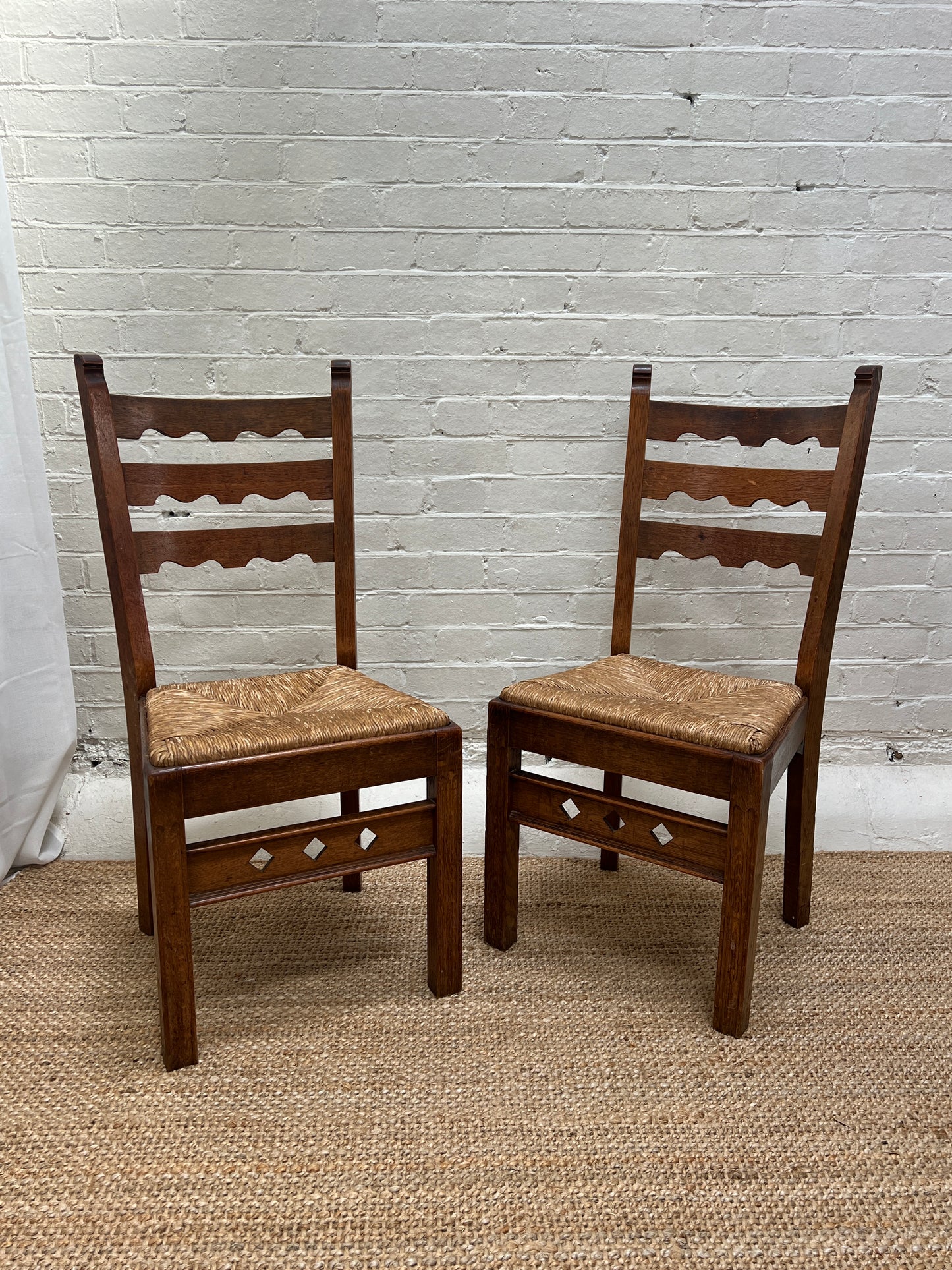 SET OF FOUR RUSH DINING CHAIRS